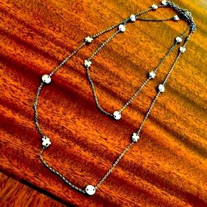 Brighton long butterfly station silver tonenecklace